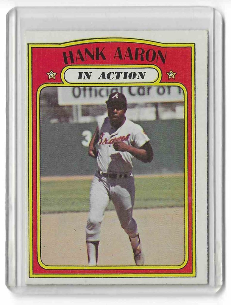 1972 Topps In Action 300 Hank Aaron